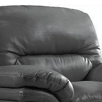 Verona Grey Leather Aire 3+1 Seater Sofa Set Collection thumbnail 4