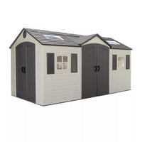 Lifetime 15′ x 8′ Dual-Entry Outdoor Storage Shed thumbnail 1
