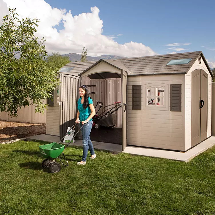 Lifetime 15′ x 8′ Dual-Entry Outdoor Storage Shed — image 9