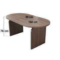 SOLACE+CO Varm Ribbed Oval Dining Table with Eira Chairs Set of 4 thumbnail 12