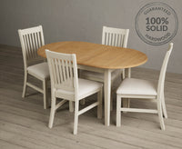 Extending Warwick Oak and Cream Painted Dining Table with Warwick Chairs thumbnail 13