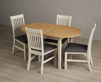 Extending Warwick Oak and Cream Painted Dining Table with Warwick Chairs thumbnail 6