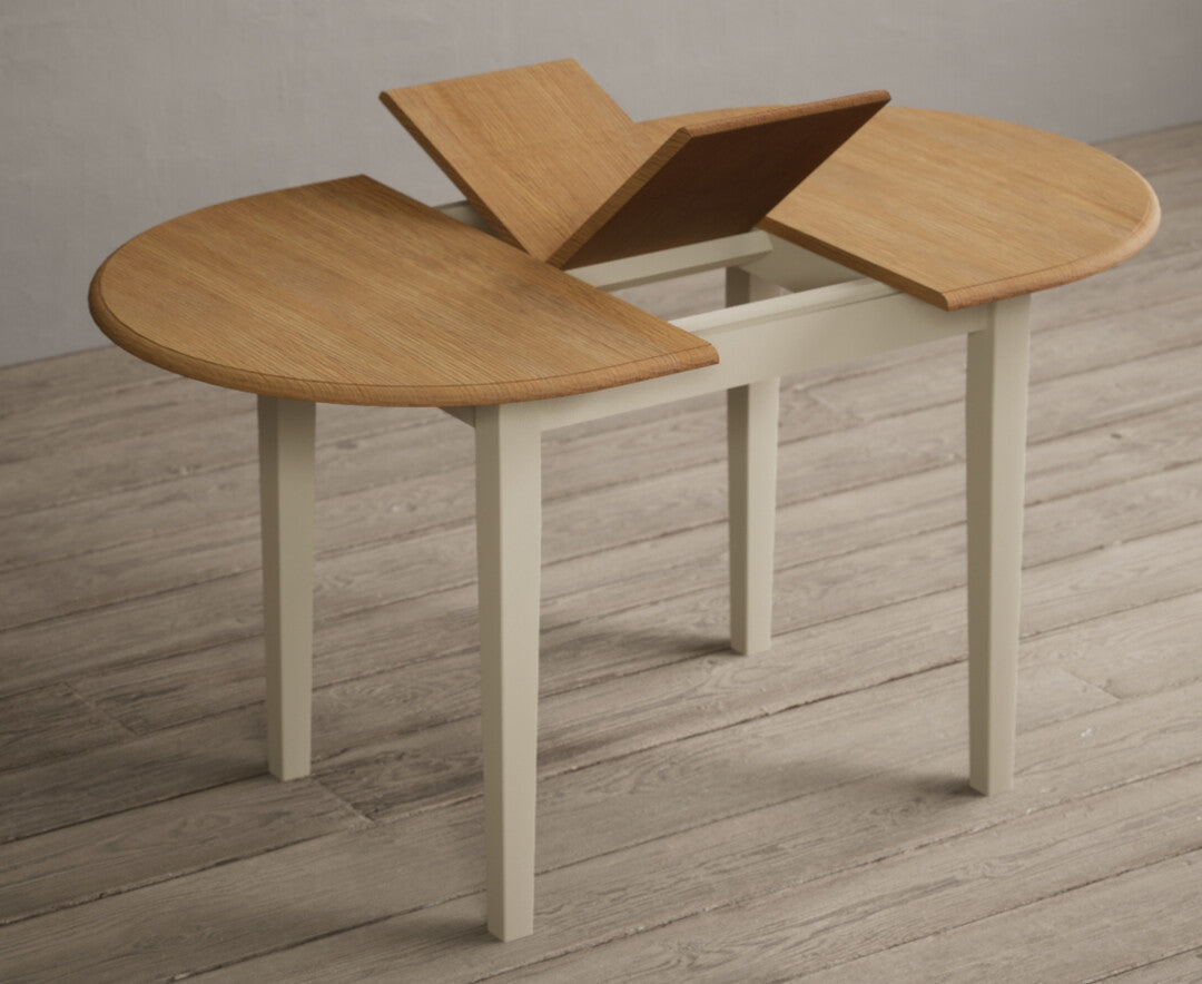 Extending Warwick Oak and Cream Painted Dining Table with Warwick Chairs — image 16