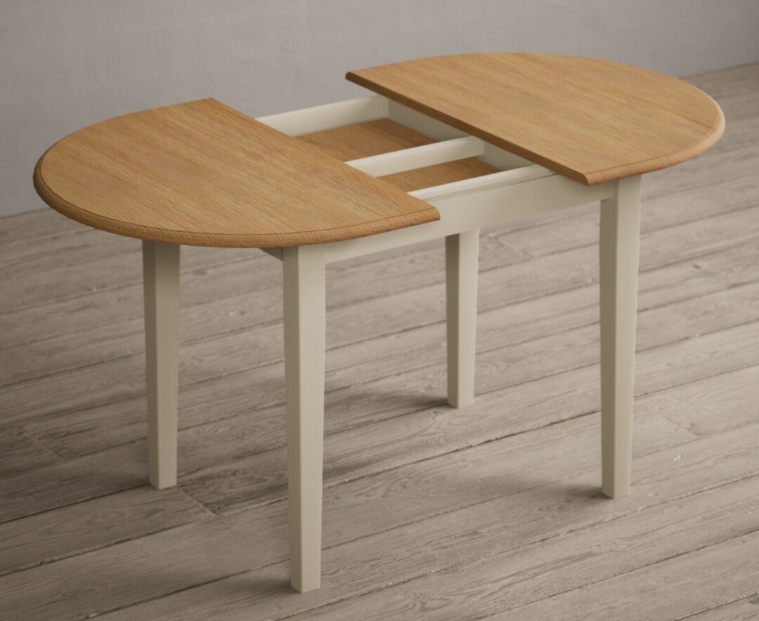 Extending Warwick Oak and Cream Painted Dining Table with Warwick Chairs — image 15