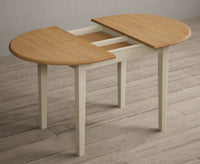 Extending Warwick Oak and Cream Painted Dining Table with Warwick Chairs thumbnail 15