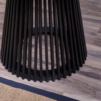 Willow Black Dining Table Set - 4 Seater - Freya Sand Dining Chairs - Black Oak Legs thumbnail 6