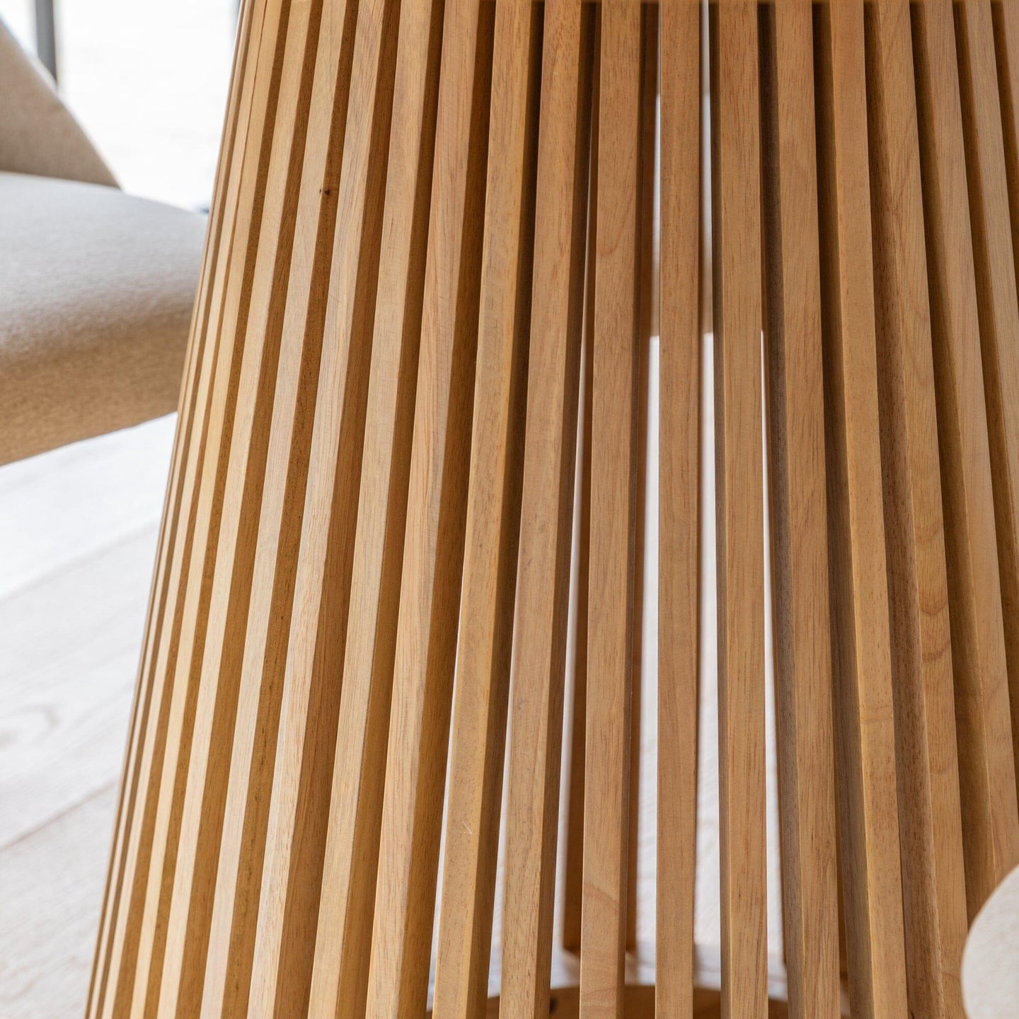 Willow Pale Oak Dining Table Set - 4 Seater - Freya Sand Dining Chairs - Whitewash Legs — image 10